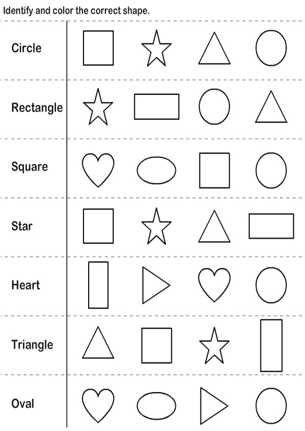 Coloring Pages Shapes Coloring Page